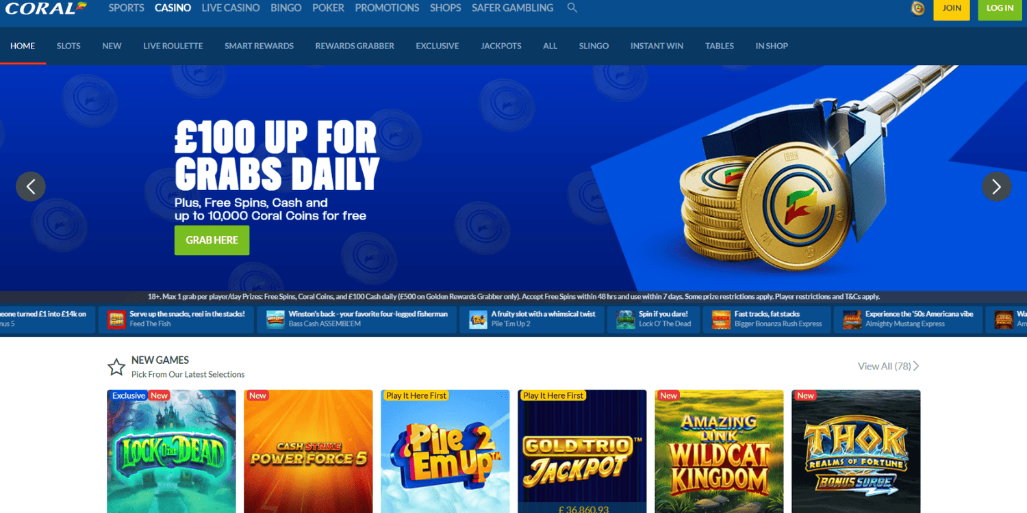 Coral Casino Bookmaker Not on Gamstop